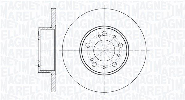 MAGNETI MARELLI Bremžu diski 361302040213